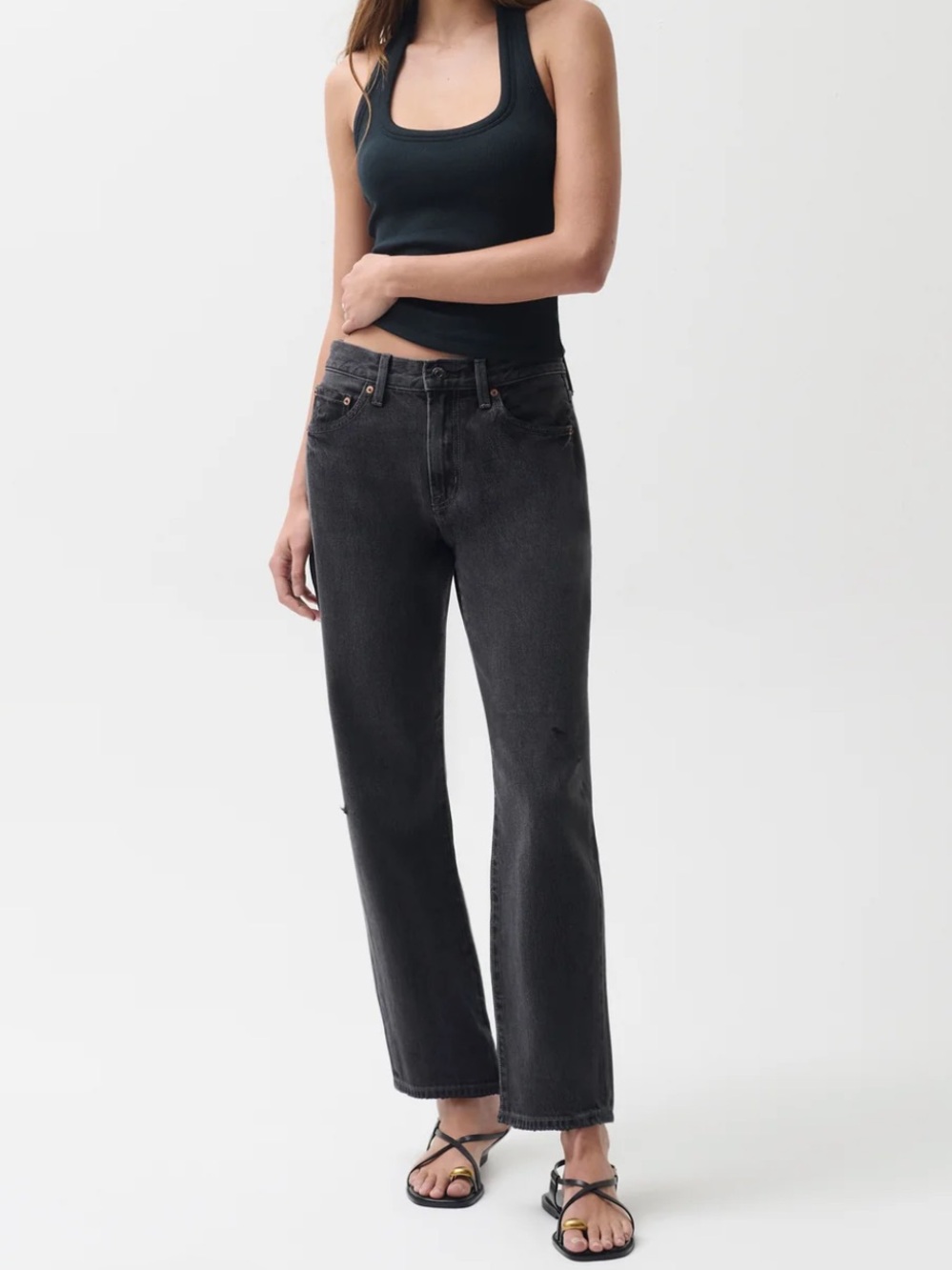 Pistola Lexi Mid Rise Bowed Jean | Mercury | Size 29